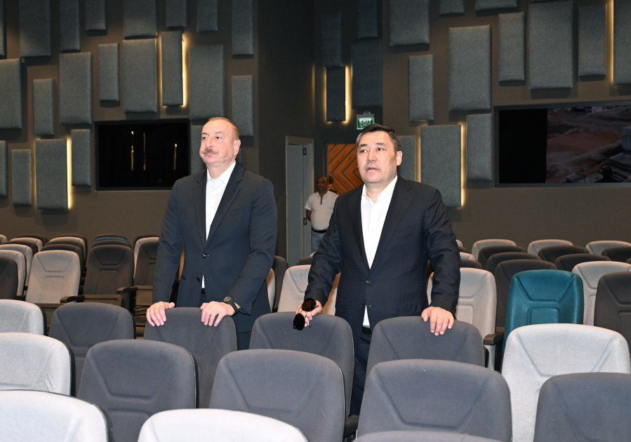 Presidents of Azerbaijan and Kyrgyzstan visited Aghdam Conference Center