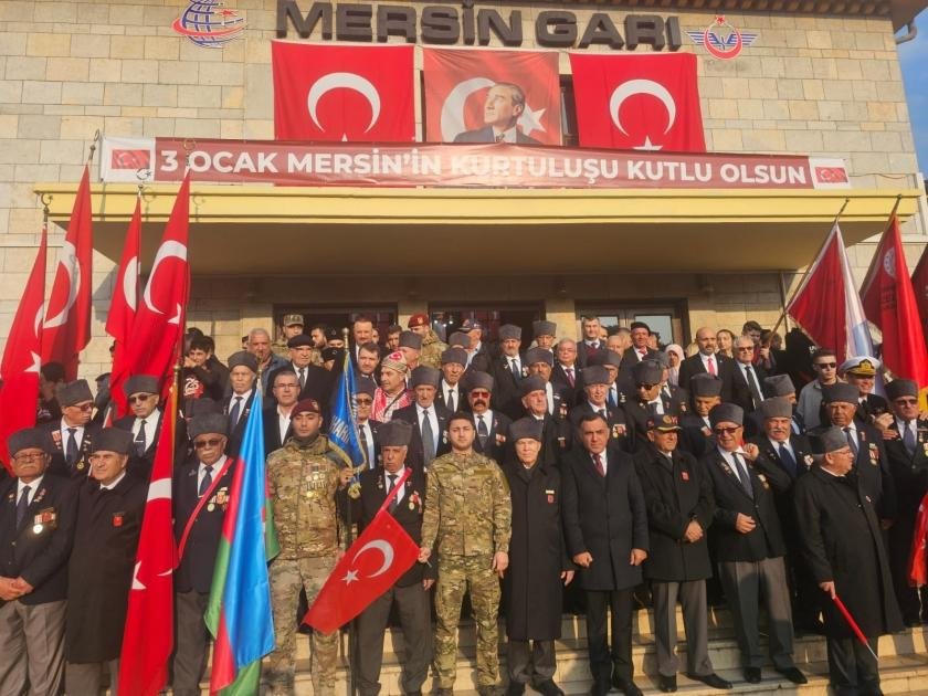 Vətən müharibəsi iştirakçıları Mersinin azad olunmasının ildönümü ilə bağlı tədbirlərdə iştirak ediblər