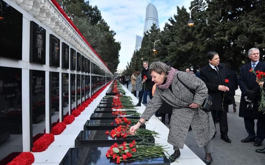 "20 Yanvar sovet rejiminin törətdiyi XX əsrin ən qanlı faciələrindən biridir" -  Latviya səfirliyi