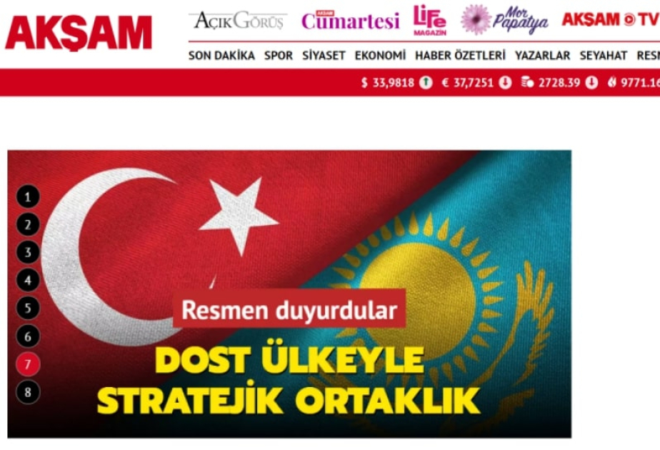 Ankara və Astana strateji tərəfdaşlığı davam etdirmək niyyətindədir