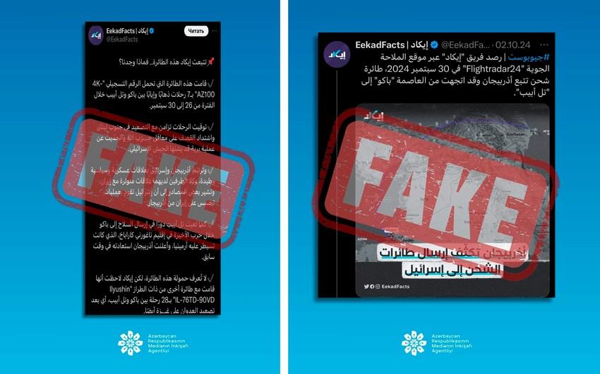 MEDİA: “EekadFacts” internet resursunda ölkəmiz barədə məlumat reallığı əks etdirmir