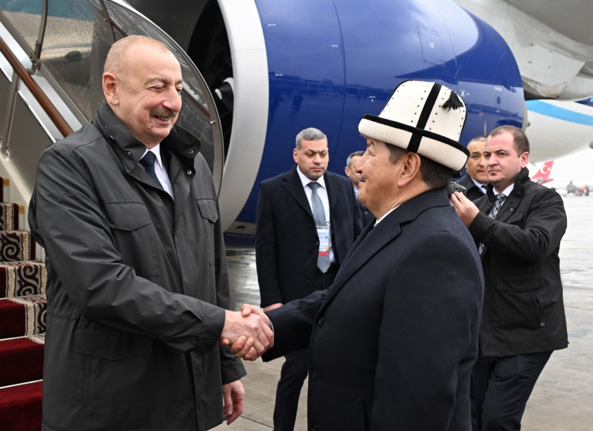 President of Azerbaijan Ilham Aliyev arrived in Kyrgyzstan