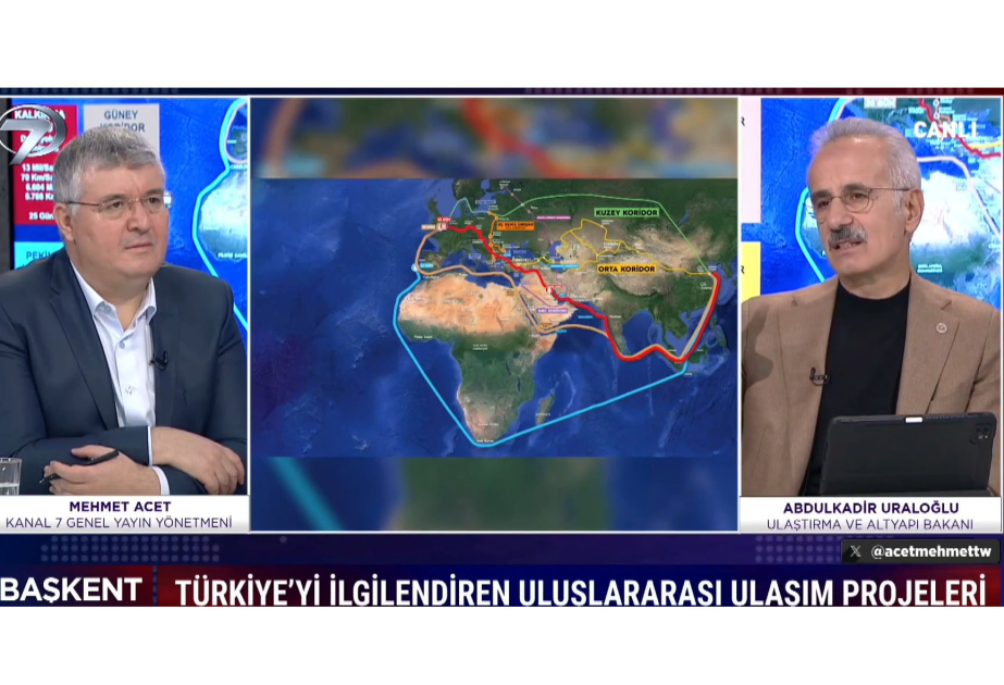 Türkiyənin nəqliyyat naziri: TRIPP Orta Dəhlizin ötürücülük qabiliyyətini artıracaq