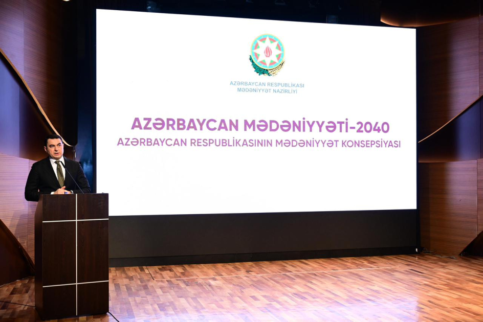 “Azərbaycan Mədəniyyəti – 2040” Konsepsiyasının Mədəniyyət Nazirliyinin qurumları üçün təqdimatı keçirilib