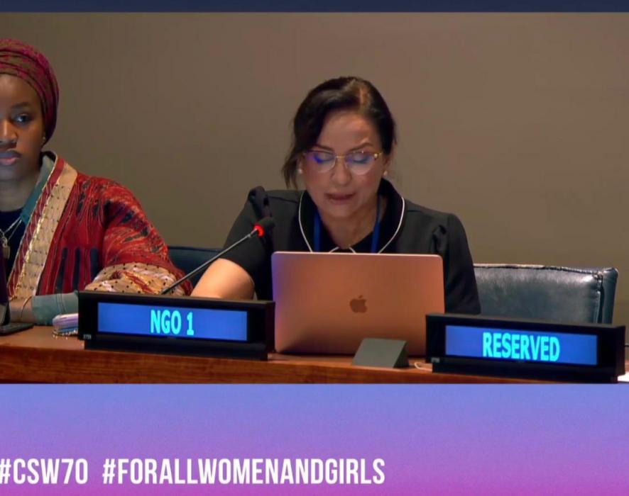 Azərbaycanlı QHT sədri BMT-nin konfransında çıxış edib