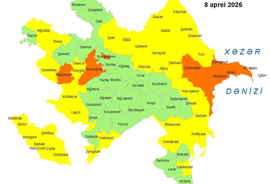 Küləkli hava şəraiti ilə bağlı xəbərdarlıq verilib
