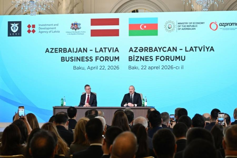 Bakıda Azərbaycan-Latviya biznes forumu keçirilib
