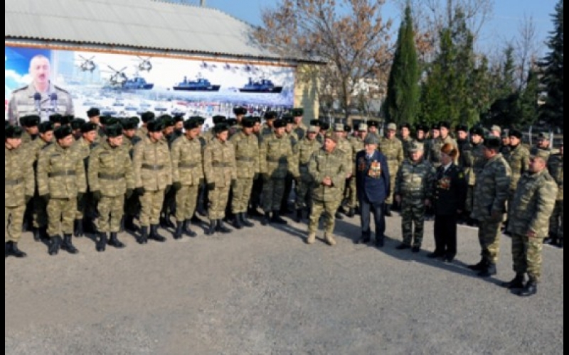 Böyük Vətən müharibəsi veteranları cəbhə bölgəsində olublar