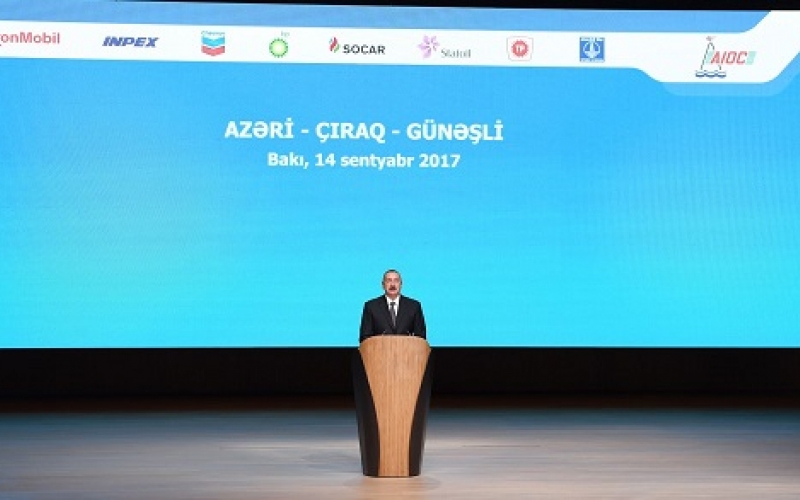 Cérémonie de signature d’un nouvel accord sur les gisements «Azéri», «Tchirag» et «Gunachli»