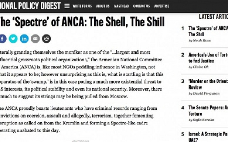 “International Policy Digest” nəşri erməni lobbi təşkilatının çirkin əməllərindən yazıb