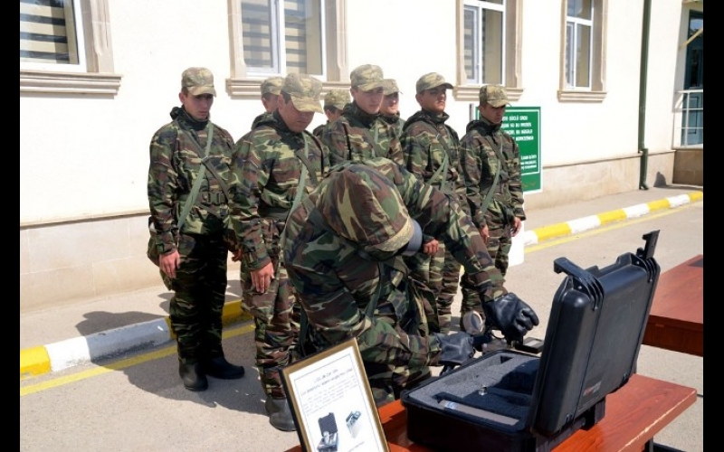 Kütləvi qırğın silahlarından ən yaxşı mühafizə taqımı adı uğrunda yarış keçirilir