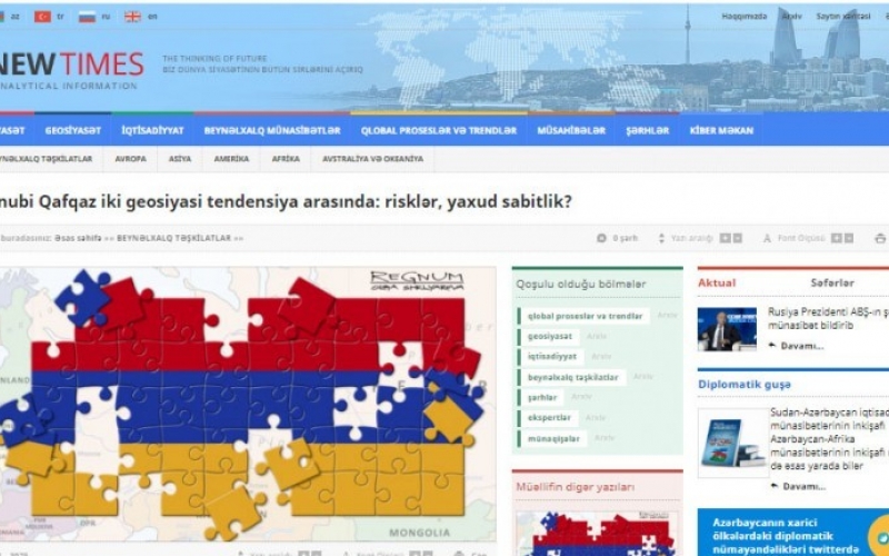 Cənubi Qafqaz iki geosiyasi tendensiya arasında: risklər, yaxud sabitlik?