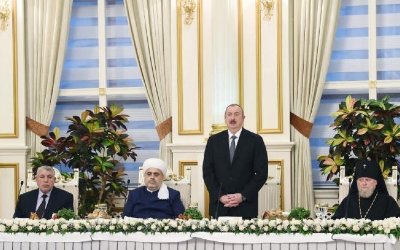 President Ilham Aliyev attended Iftar ceremony on the occasion of holy month of Ramadan