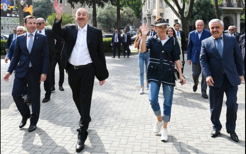 President Ilham Aliyev toured Seaside National Park