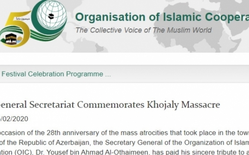 Le Secrétariat général de l'OCI commémore le massacre de Khodjaly