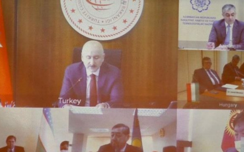 Türk Keneşi Ulaştırma Bakanları, video konferans yöntemiyle bir araya geldiler