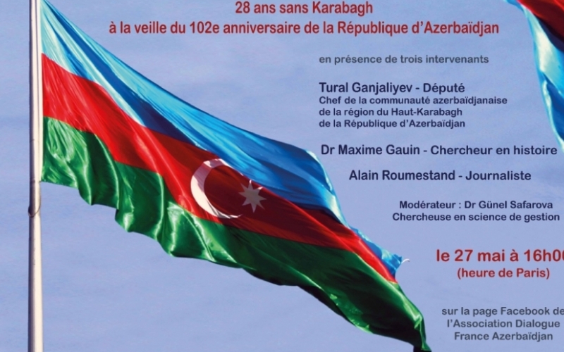 Un webinaire intitulé « 28 ans sans Karabagh » sera organisé à Paris