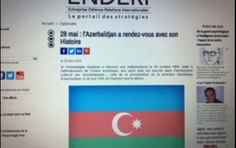 L’Enderi publie un article sur la Journée de l’indépendance nationale de l’Azerbaïdjan