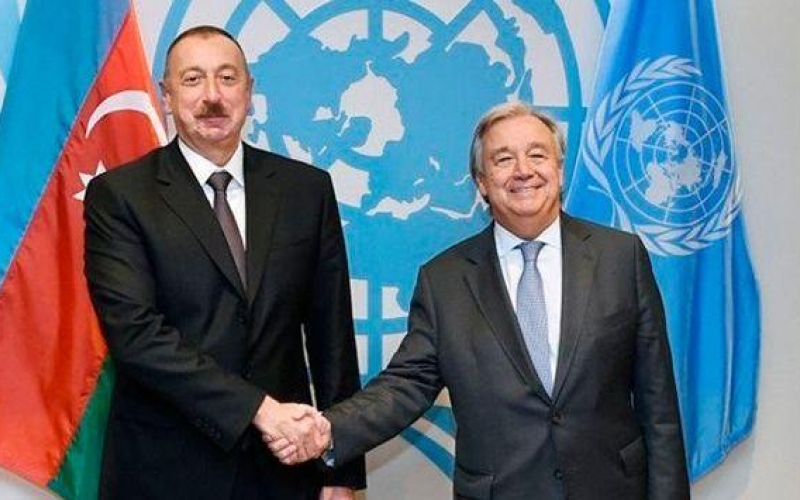 Cumhurbaşkanı Aliyev, BM Genel Sekreteri Guterres ile görüştü