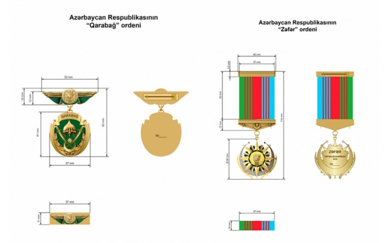 “Qarabağ” və “Zəfər” ordenləri hansı xidmətlərə görə verilir?