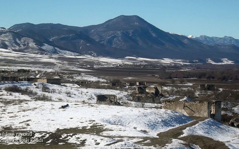 Azerbaijan’s Defense Ministry releases video footages of Khachindarbatli village, Aghdam district- VIDEO