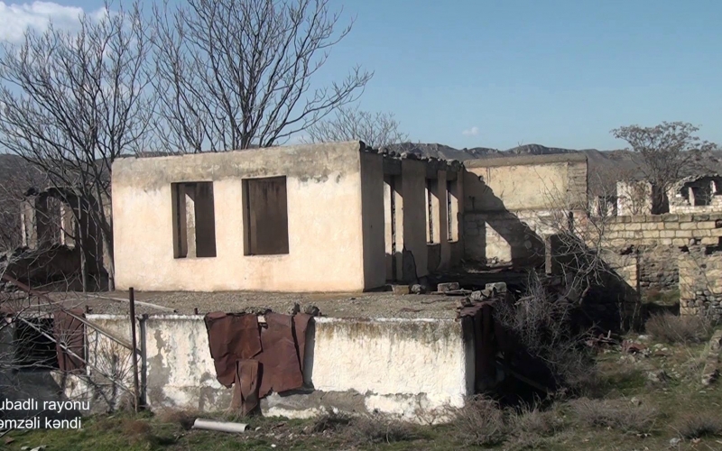 Azerbaijan’s Defense Ministry releases video footages of Hamzali village, Gubadli district VIDEO