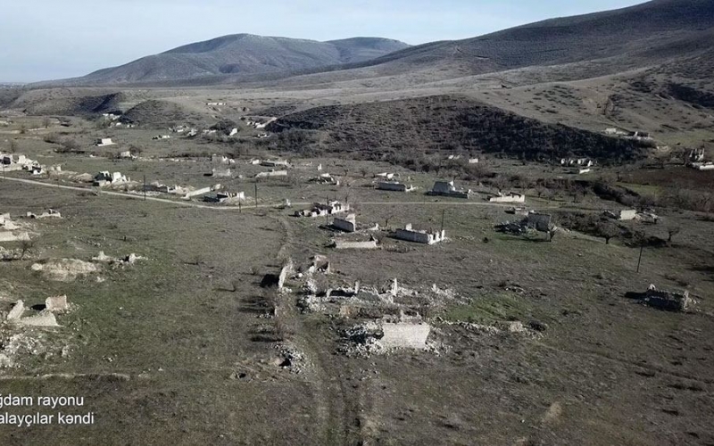 Footage from Azerbaijani Aghdam district's Galaychilar village -VIDEO