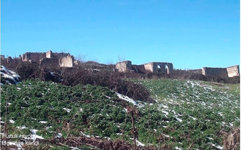 Azerbaijan shows footage from Ucbulag village of Fuzuli district -VIDEO