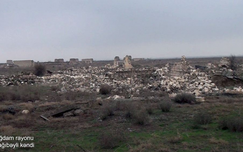 Azerbaijan's MoD shares footage from Aghdam's Taghybayli village -VIDEO