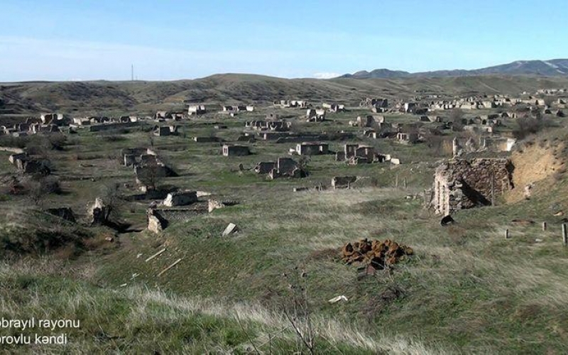 Azerbaijan shows footage from Khorovlu village of Jabrayil district (VIDEO)