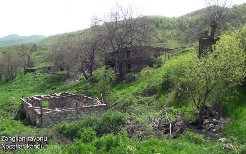 Azerbaijan's MoD shows footage from Zangilan's Najaflar village (VIDEO)