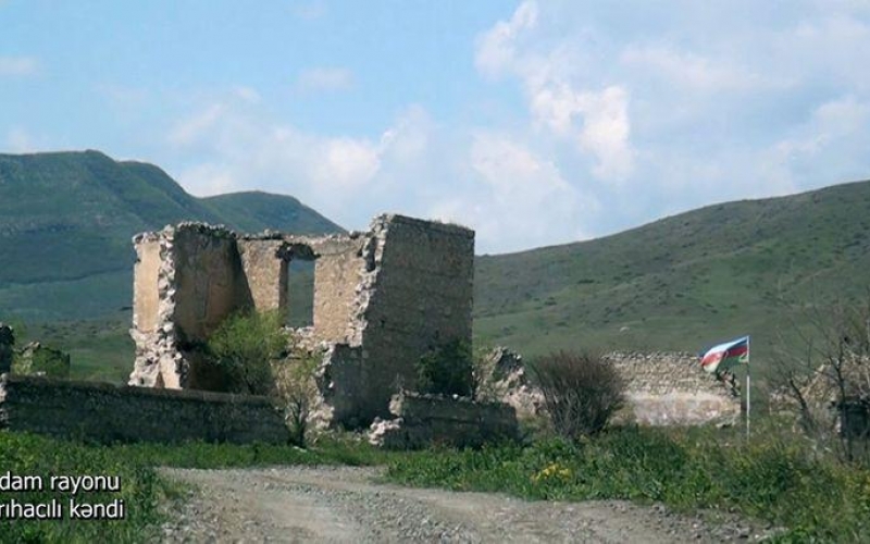 Azerbaijan shows footage from Aghdam's Saryhajyly village (VIDEO)