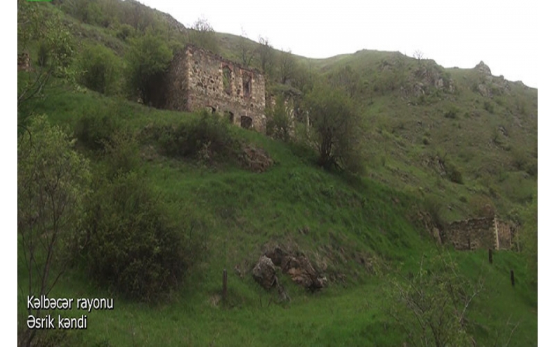 Azerbaijan shows footage from Esrik village of Kalbajar district (VIDEO)