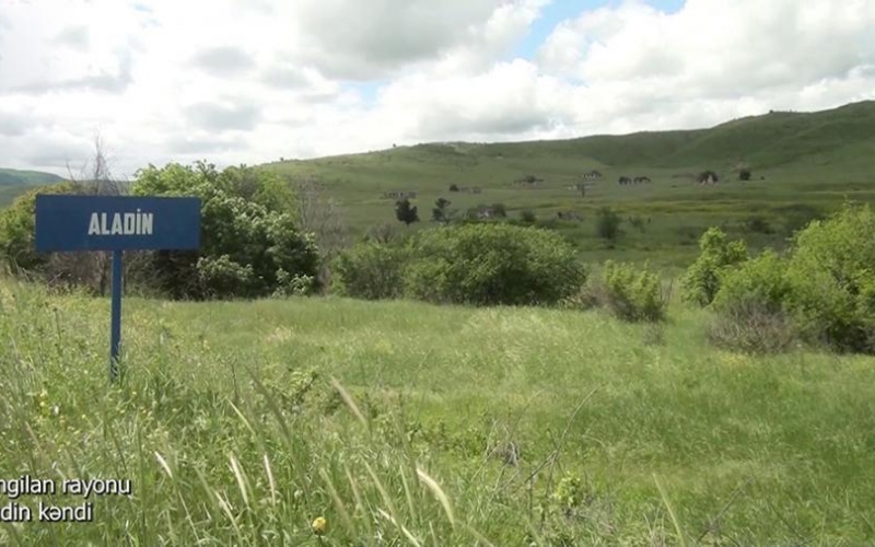 Azerbaijan shows footage from Aladin village of Zangilan district (VIDEO)