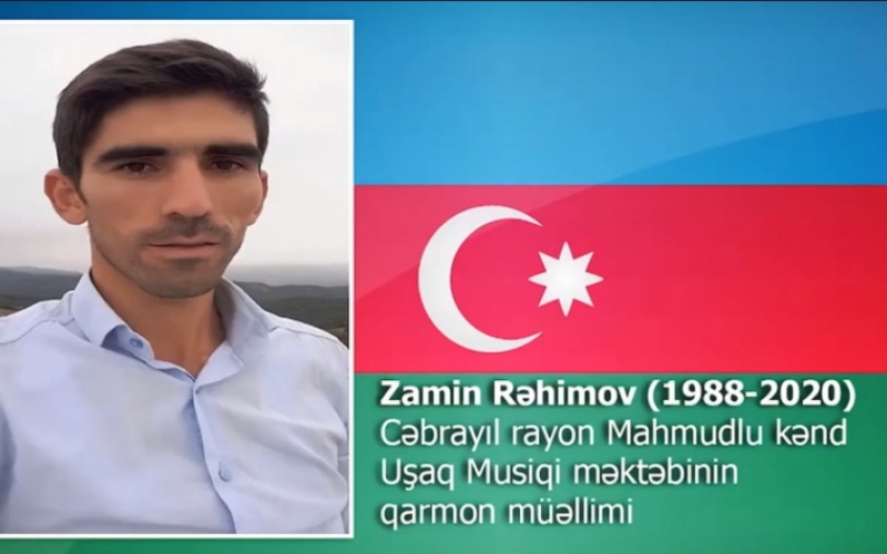 “Səhnədən səngərə” layihəsi şəhid Zamin Rəhimov haqqındadır