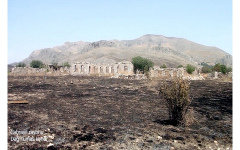 Azerbaijan shows footage from Dag Tumas village of Jabrayil district (VIDEO)