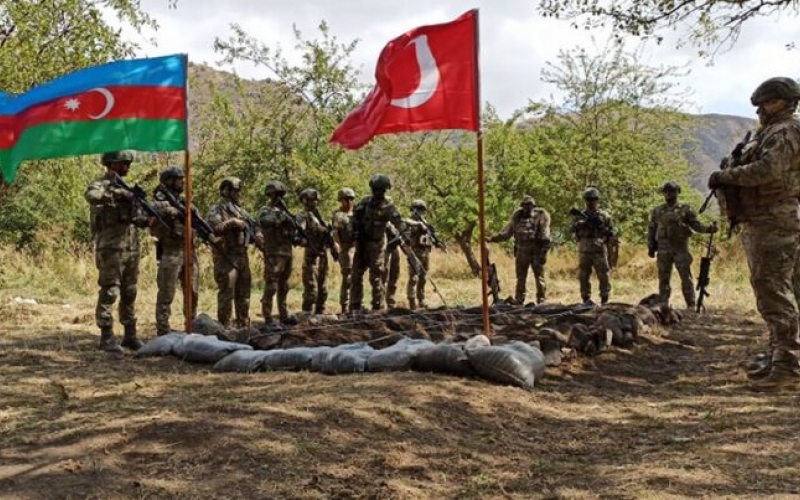 Türkiye ve Azerbaycan, işgalden kurtarılan Laçın’da ortak askeri tatbikata başladı