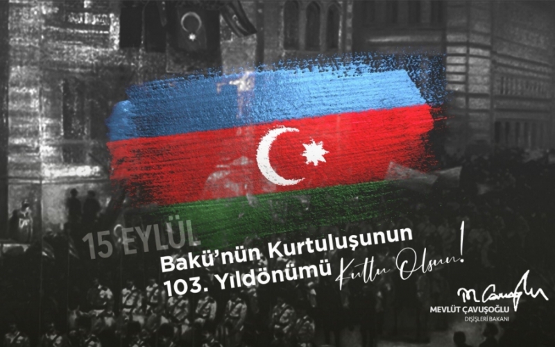 Mevlut Cavusoglu: We are excited that on the 103rd anniversary of the liberation of Baku from occupation, Karabakh is also free