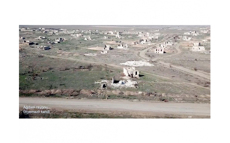 Azerbaijan shows footage from liberated Etyemezli village of Aghdam district (VIDEO)