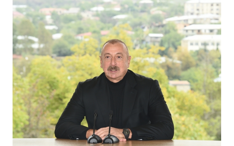 President: The people of Azerbaijan stood behind our Army, stood behind me, believed in us