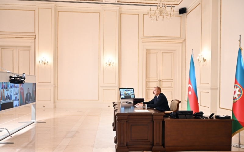 Le président Ilham Aliyev participe à la réunion à distance du Conseil des chefs d’Etat de la CEI