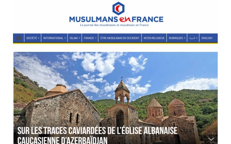 Un site français publie un article sur les monuments religieux albaniens en Azerbaïdjan