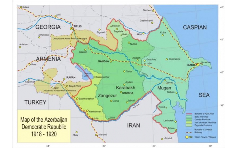 Карабах в период Азербайджанской Демократической Республики (1918-1920 гг