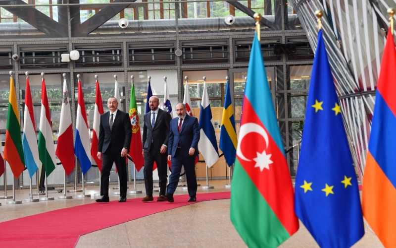 President Ilham Aliyev's meeting with EU Council President and Armenian PM - encouraging step towards peace