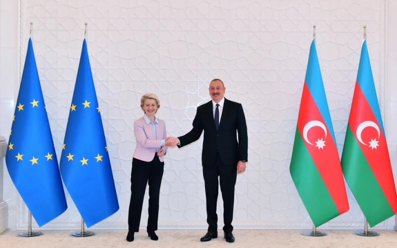 President Ilham Aliyev, President of European Commission made press statements