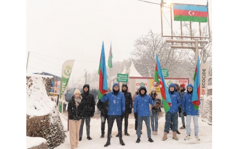 Peaceful protests of Azerbaijani eco-activists on Lachin–Khankendi road enter 75th day